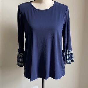 NWT Michael Kors Navy Blue Top Size XL
